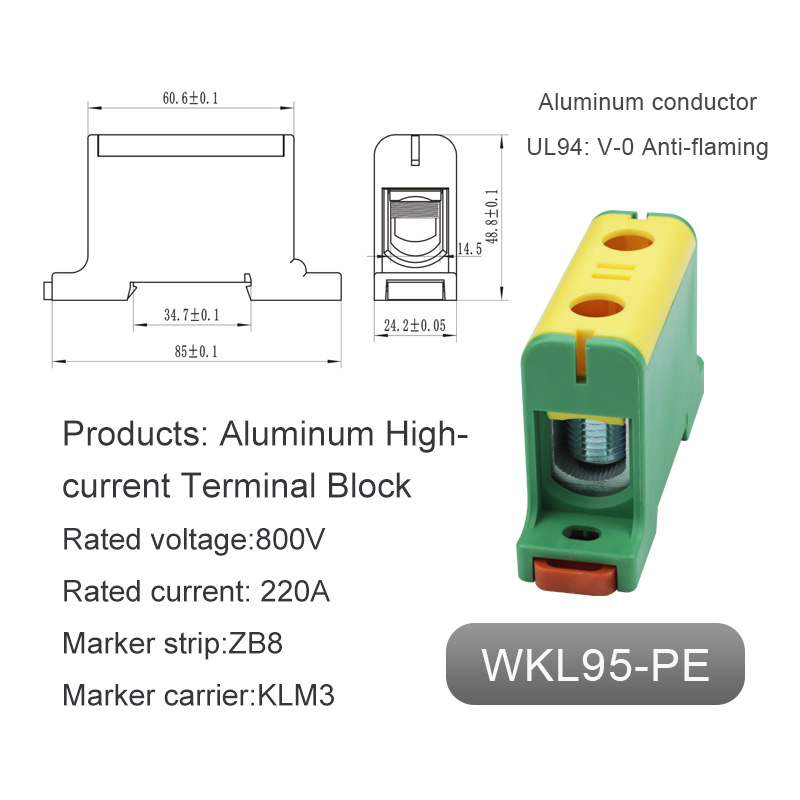 DIN RAIL MORDE MORDE Block