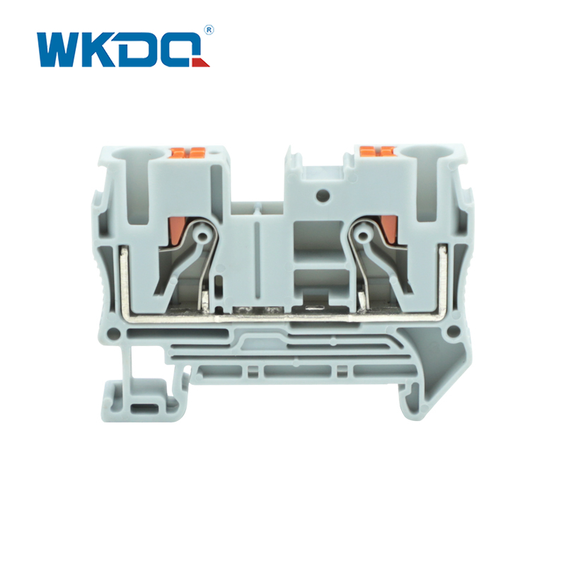 JPT 6 Nicht brennbarer Push-In-Klemmenblock-Steckverbinder, hohe Leistung, einfache Bedienung, graues Nylon PA66