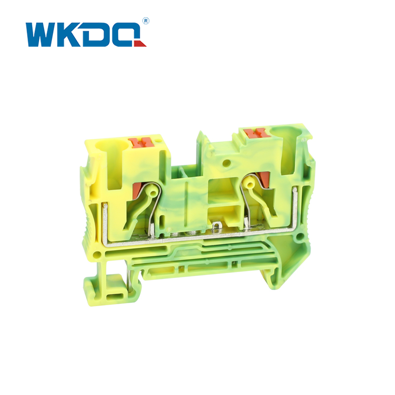JPT 6-PE Push-In-Klemmenblockanschluss PT-Durchgangserdung Schutz-PE Modular Grün und Gelb