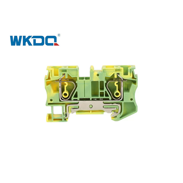 JST 6-PE Universal-DIN-Schienen-Stromverteilerblock, federbelasteter Drahtanschluss PE-Erdung