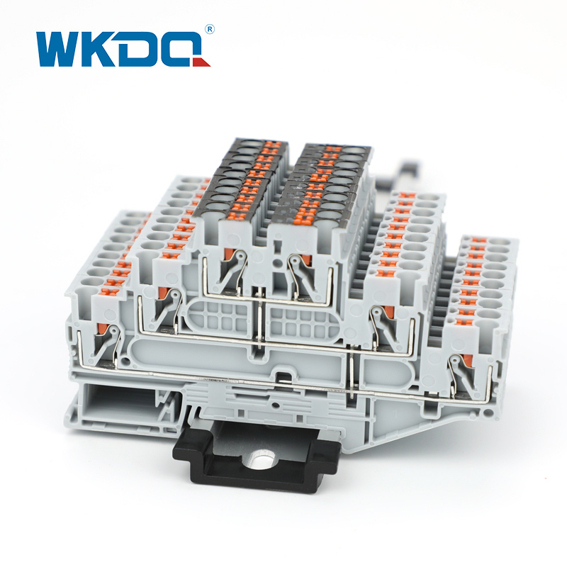 Dreistufiger Push-In-Klemmenblock